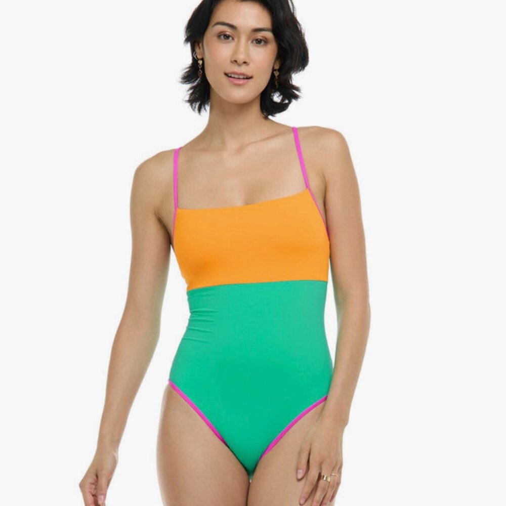 ✨ NWT Eidon Colourblock One Piece Swimsuit | OASIS Tropical Pop | Size XS